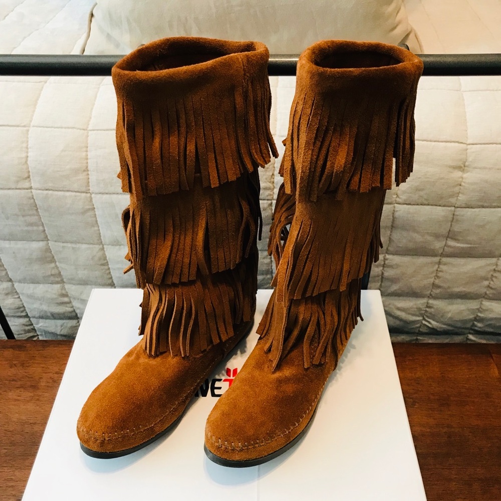 3 Layer Fringe Boots